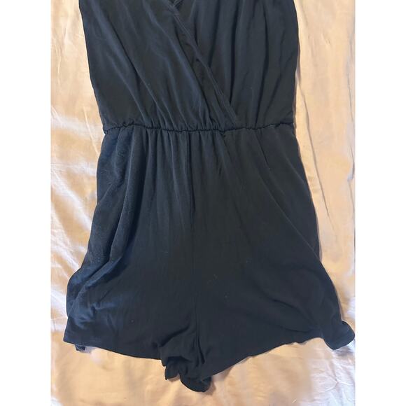 Meundies black spaghetti strap romper women's size L cute trendy versatile - Picture 2 of 6